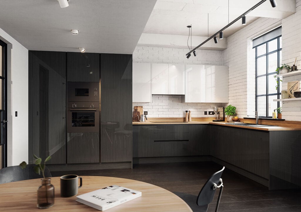 Orchard Kitchens Plana Stria Gloss Singular Door Product