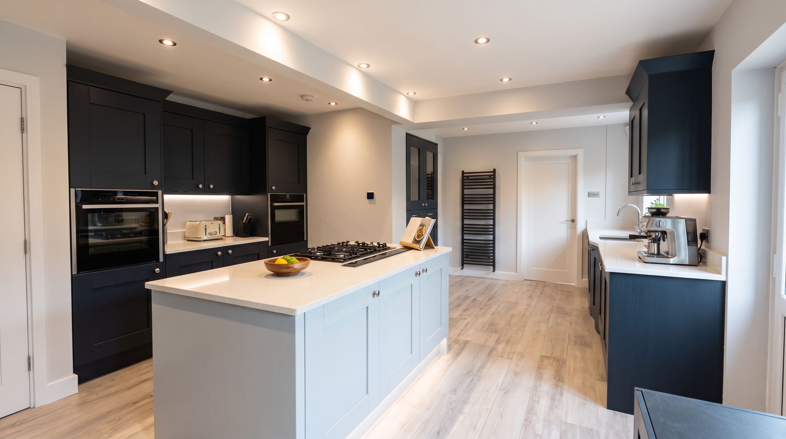 Open Plan Kitchen Layout with Garden View